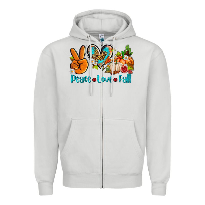 Peace Love Fall Ado Zipper Hoodie by AdoDesignShop | Teevron