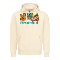 Sandshell peace love fall ado Zipper Hoodie - AdoDesignShop