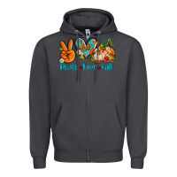 Smoke peace love fall ado Zipper Hoodie - AdoDesignShop