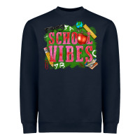 Navy school vibes Heavyweight Sweatshirt - texasbilliewilder