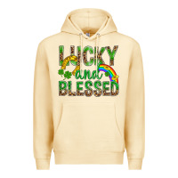 Pina Colada Lucky And Blessed St Patricks Premium Hoodie - BundleAndBundleShop
