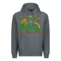 Rock Lucky And Blessed St Patricks Premium Hoodie - BundleAndBundleShop