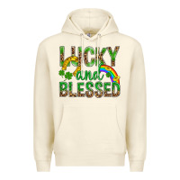 Sandshell Lucky And Blessed St Patricks Premium Hoodie - BundleAndBundleShop