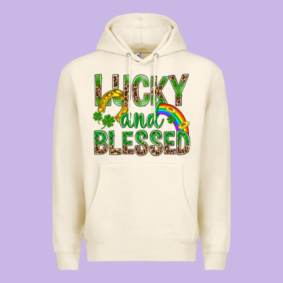 Lucky And Blessed St Patricks Premium Hoodie Designed By Bundleandbundleshop