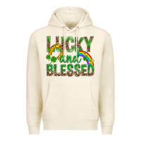 Tofu Lucky And Blessed St Patricks Premium Hoodie - BundleAndBundleShop