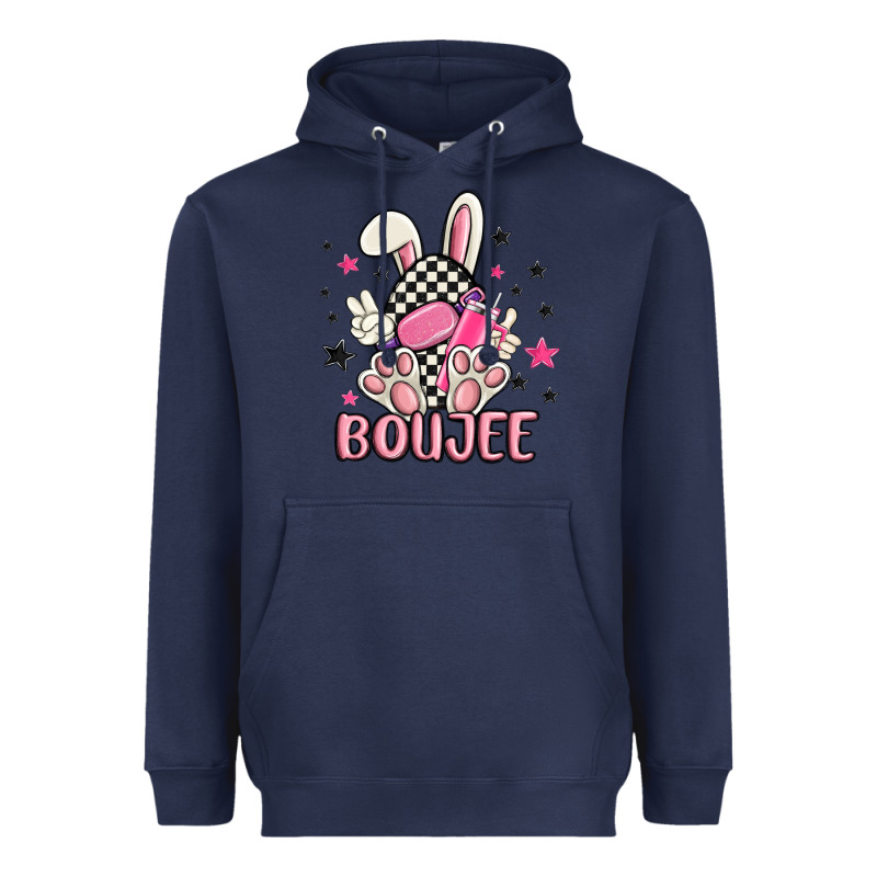 Boujee Checkered Easter Bunny Egg Trending Heavyweight Hoodie by MaliasSmallBusiness | Teevron