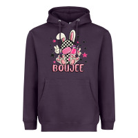 Plum boujee checkered easter bunny egg trending Heavyweight Hoodie - MaliasSmallBusiness