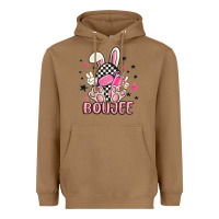 Toasted Coconut boujee checkered easter bunny egg trending Heavyweight Hoodie - MaliasSmallBusiness