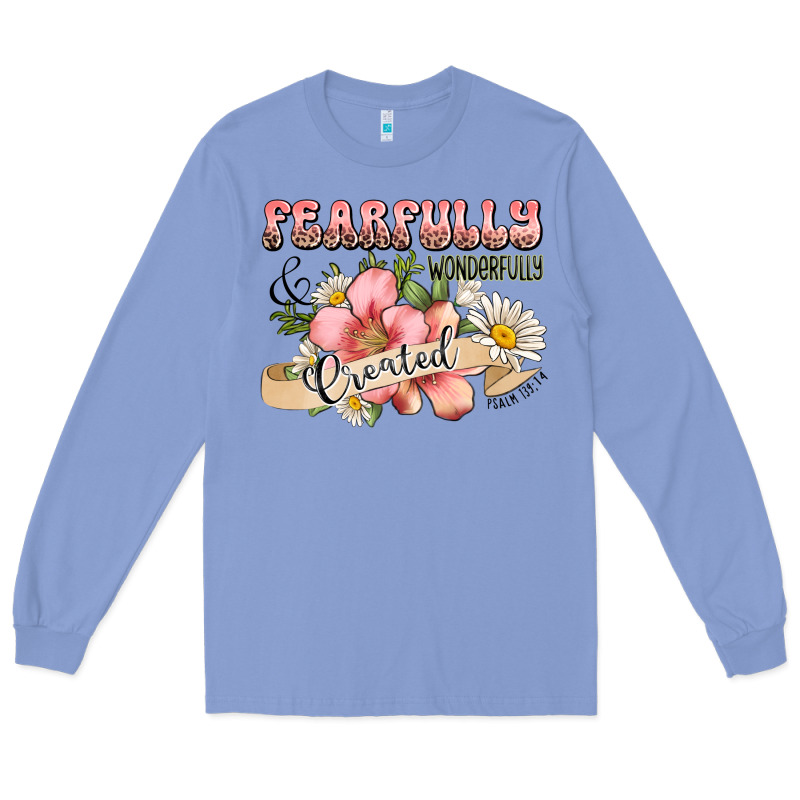 Fearfully And Wonderfully Created Long Sleeve Tee by JahusDesignShop | Teevron