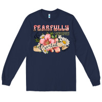 Navy fearfully and wonderfully created Long Sleeve Tee - JahusDesignShop