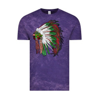 Christmas Indian Feather Headdress Vintage Tee | Teevron