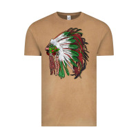 Vintage Camel christmas indian feather headdress Vintage Tee - RanaPortraitStore