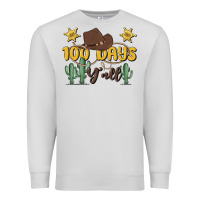Dove Grey 100 days y'all Premium Sweatshirt - MaliasSmallBusiness