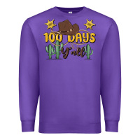 Purple 100 days y'all Premium Sweatshirt - MaliasSmallBusiness