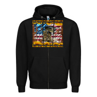 Black westerm usa army boots Zipper Hoodie - Artiststas