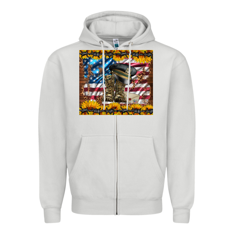 Westerm Usa Army Boots Zipper Hoodie by Artiststas | Teevron