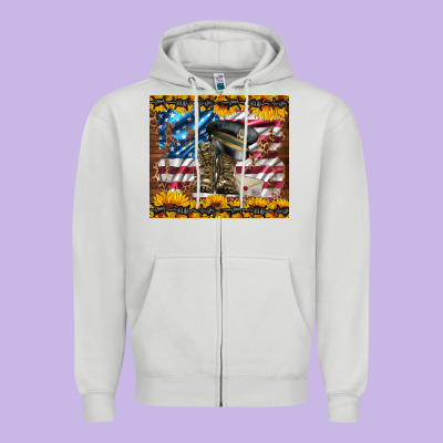 Westerm Usa Army Boots Zipper Hoodie Designed By Artiststas