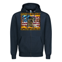 Navy westerm usa army boots Zipper Hoodie - Artiststas