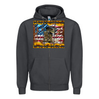 Smoke westerm usa army boots Zipper Hoodie - Artiststas