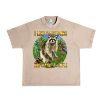 French Oak i like raccoons and 3 people Urban Heavy Tee - BarkalooDesign