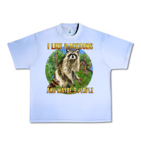 Grape Ice i like raccoons and 3 people Urban Heavy Tee - BarkalooDesign