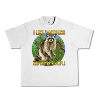 Lunar Rock i like raccoons and 3 people Urban Heavy Tee - BarkalooDesign