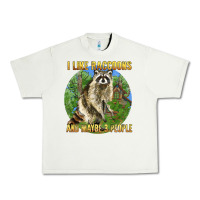 Pistachio i like raccoons and 3 people Urban Heavy Tee - BarkalooDesign