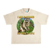 Sandshell i like raccoons and 3 people Urban Heavy Tee - BarkalooDesign