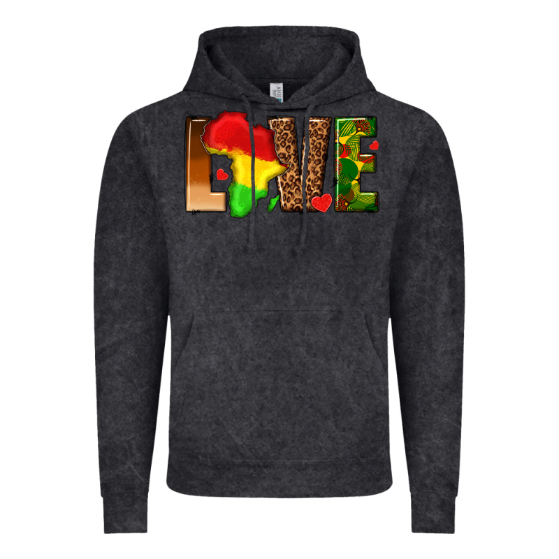 Love Melanin With African Map Vintage Hoodie by texasbilliewilder | Teevron