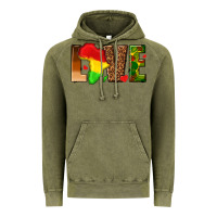 Vintage Olive love melanin with african map Vintage Hoodie - texasbilliewilder