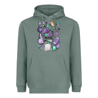 Sage cheer mom Heavyweight Hoodie - MaliasSmallBusiness