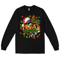 Black texas christmas Long Sleeve Tee - AdoDesignShop