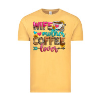 Vintage Mustard wife mother coffee lover Vintage Tee - Zillion Design Studio