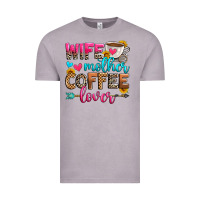 Wife Mother Coffee Lover Vintage Tee | Teevron