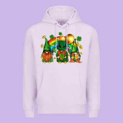 St. Patricks  Gnomies With Rainbow Premium Hoodie Designed By Bundleandbundleshop