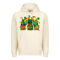 Tofu st. patricks  gnomies with rainbow Premium Hoodie - BundleAndBundleShop