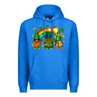 True Royal st. patricks  gnomies with rainbow Premium Hoodie - BundleAndBundleShop