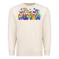 Sandshell we are all human Premium Sweatshirt - MaliasSmallBusiness