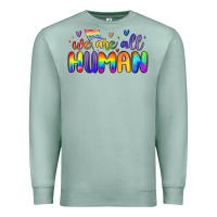 Seafoam we are all human Premium Sweatshirt - MaliasSmallBusiness