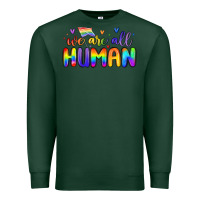 Sports Green we are all human Premium Sweatshirt - MaliasSmallBusiness