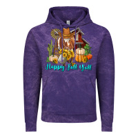 Cloud Purple Happy Fall Y'all Longhorn Cow Vintage Hoodie - RanaPortraitStore