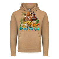 Vintage Camel Happy Fall Y'all Longhorn Cow Vintage Hoodie - RanaPortraitStore