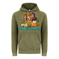 Vintage Olive Happy Fall Y'all Longhorn Cow Vintage Hoodie - RanaPortraitStore