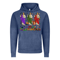 Vintage Denim san judas happy  hallothanksmas Vintage Hoodie - JahusDesignShop