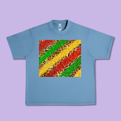 African Colors Leopard Urban Heavy Tee Designed By Zillion Design Studio