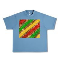 Pebble Blue African colors leopard Urban Heavy Tee - Zillion Design Studio