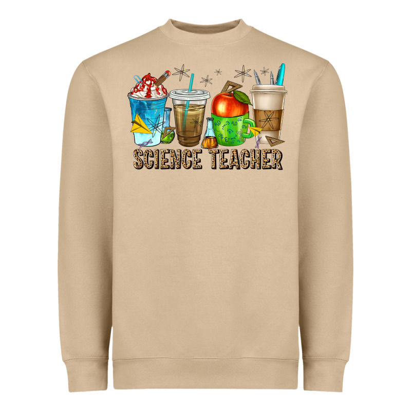 Science Teacher Coffee Cups Heavyweight Sweatshirt by texasbilliewilder | Teevron