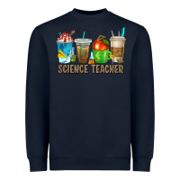 Navy science teacher coffee cups Heavyweight Sweatshirt - texasbilliewilder