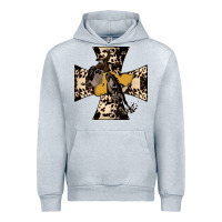 Heather Grey Leopard Bucking Bronco Urban Hoodie - Bettercallsaul