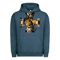 Pigment Midnight Navy Leopard Bucking Bronco Urban Hoodie - Bettercallsaul